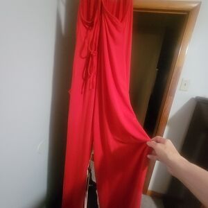 Vibrant Red Maxi Dress